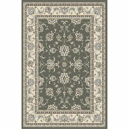 AURIC GREEN Pisa Rectangular Light Green Traditional Turkey Area Rug, 3 ft. 3 in. W x 4 ft. 11 in. H AU2480034